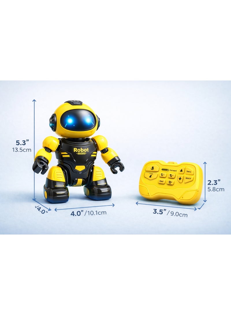 Smart Mini Robot Toy For Kids – Remote Control – Led Light & Sound – Usb Rechargeable - Image 2